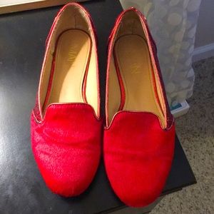 IMAN Red Loafers